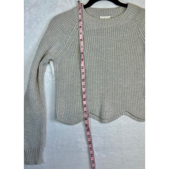 Aritzia Wilfred Sardou Sweater Heather Birch XS Made in Italy 100% Wool - Picture 6 of 12